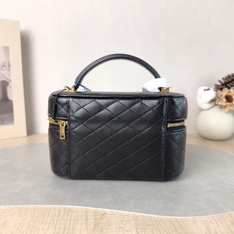 SAINT LAURENT Shoulder Bag Gaby Cosmetic Bag Black Calfskin Medium 18 × 6.5 × 11 cm — cover view 3 of 5