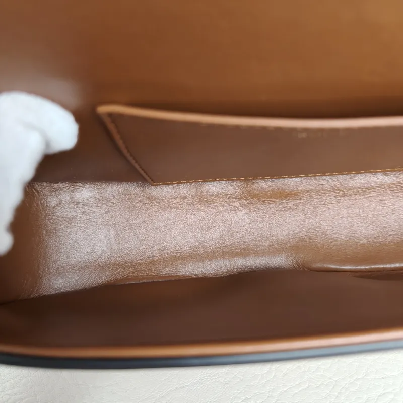 CELINE Crossbody Bag TABOU Brown Calfskinmini18 × 5 × 8 cm — detail view 7 of 12
