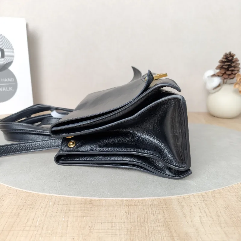 BALENCIAGA Shoulder Bag Crush On You Black Calfskin Medium28 × 9 × 17 cm — detail view 12 of 12