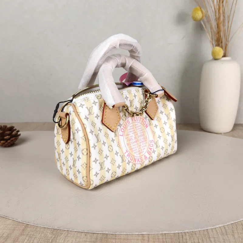 Louis Vuitton Crossbody Bag Speedy Nano White Yellow Monogram PVC nano 16 × 7.5 × 10 cm — cover view 5 of 5