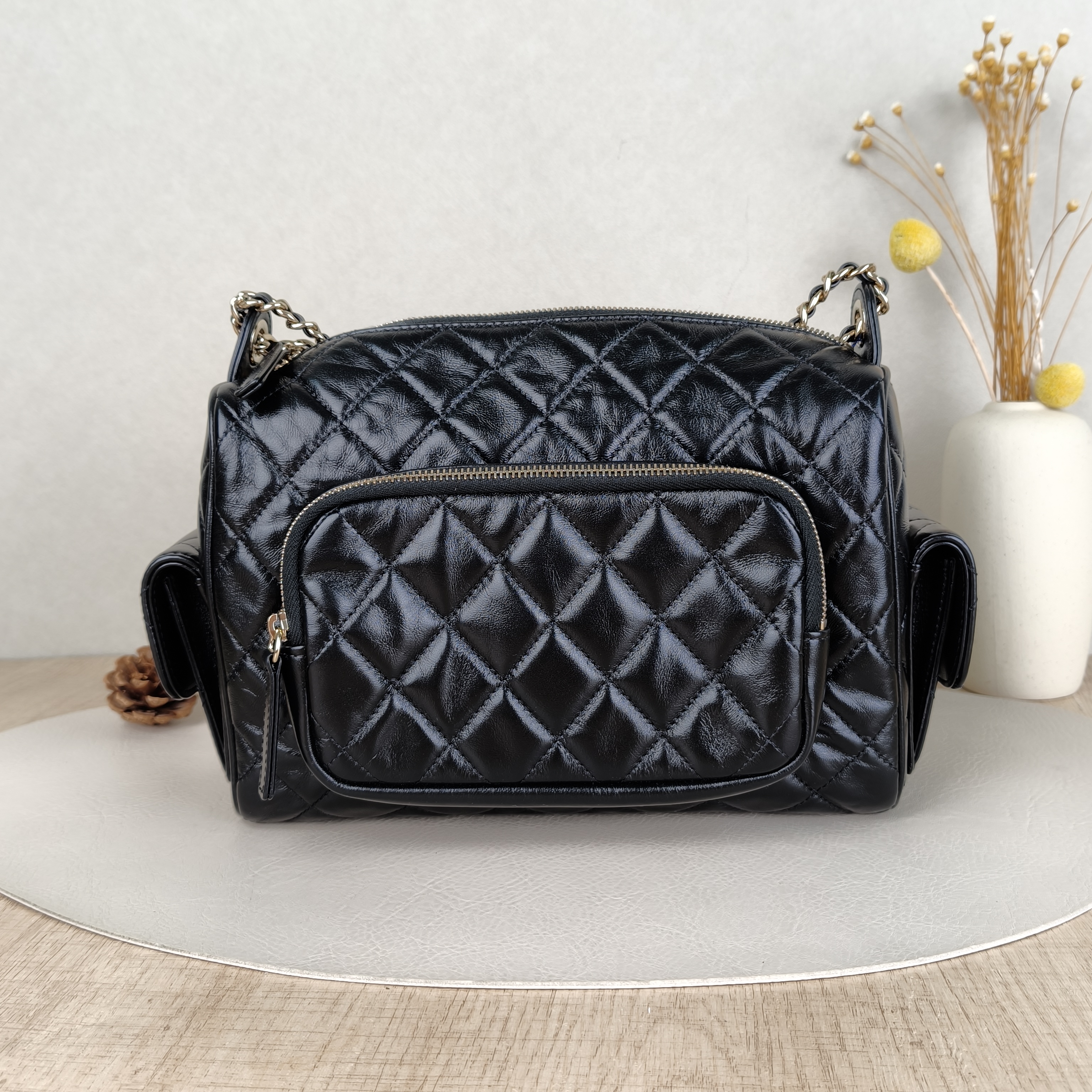 Chanel Crossbody Bag24k Camera Bag Black Lambskin24 × 17 × 18 cm — cover view 2 of 5