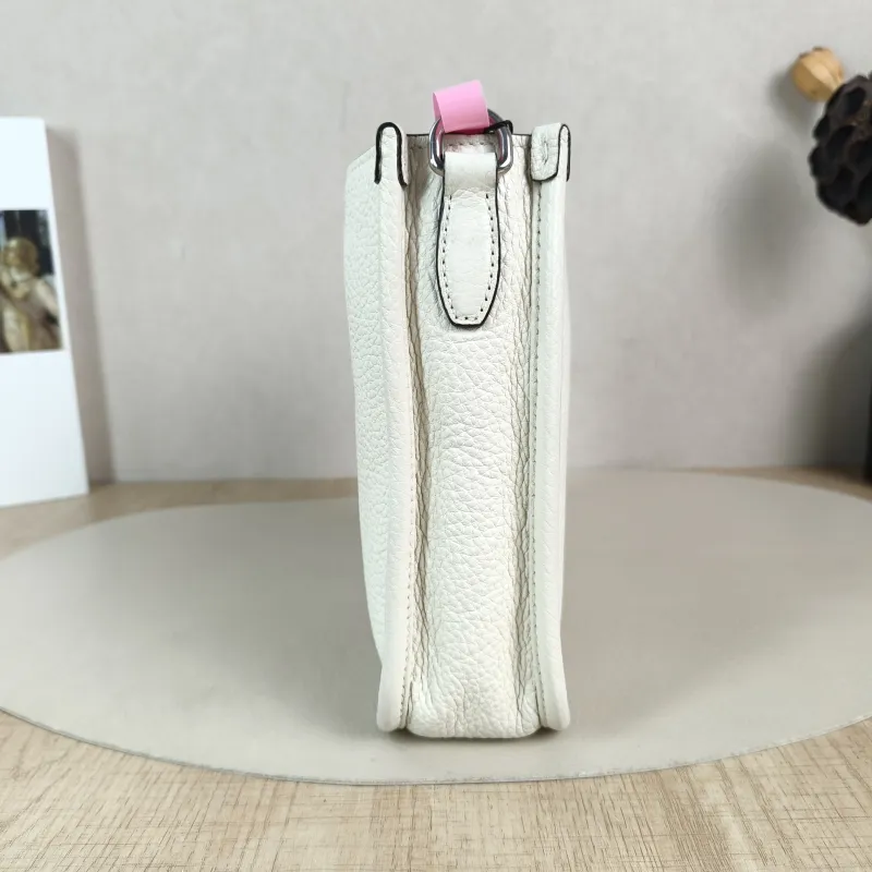 PRADA Crossbody Bag Crossbody Bag White Calfskin One Size 18 × 6.5 × 19.5 cm — detail view 3 of 11