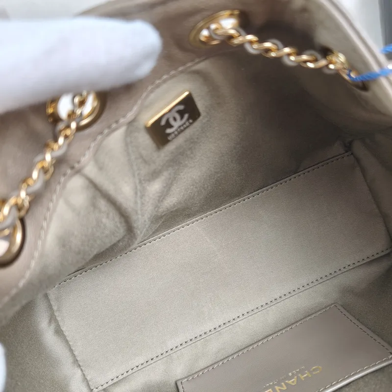 Chanel Crossbody Bag 25Bag Brown Calfskin Mini 22 × 12.5 × 20 cm — detail view 10 of 12