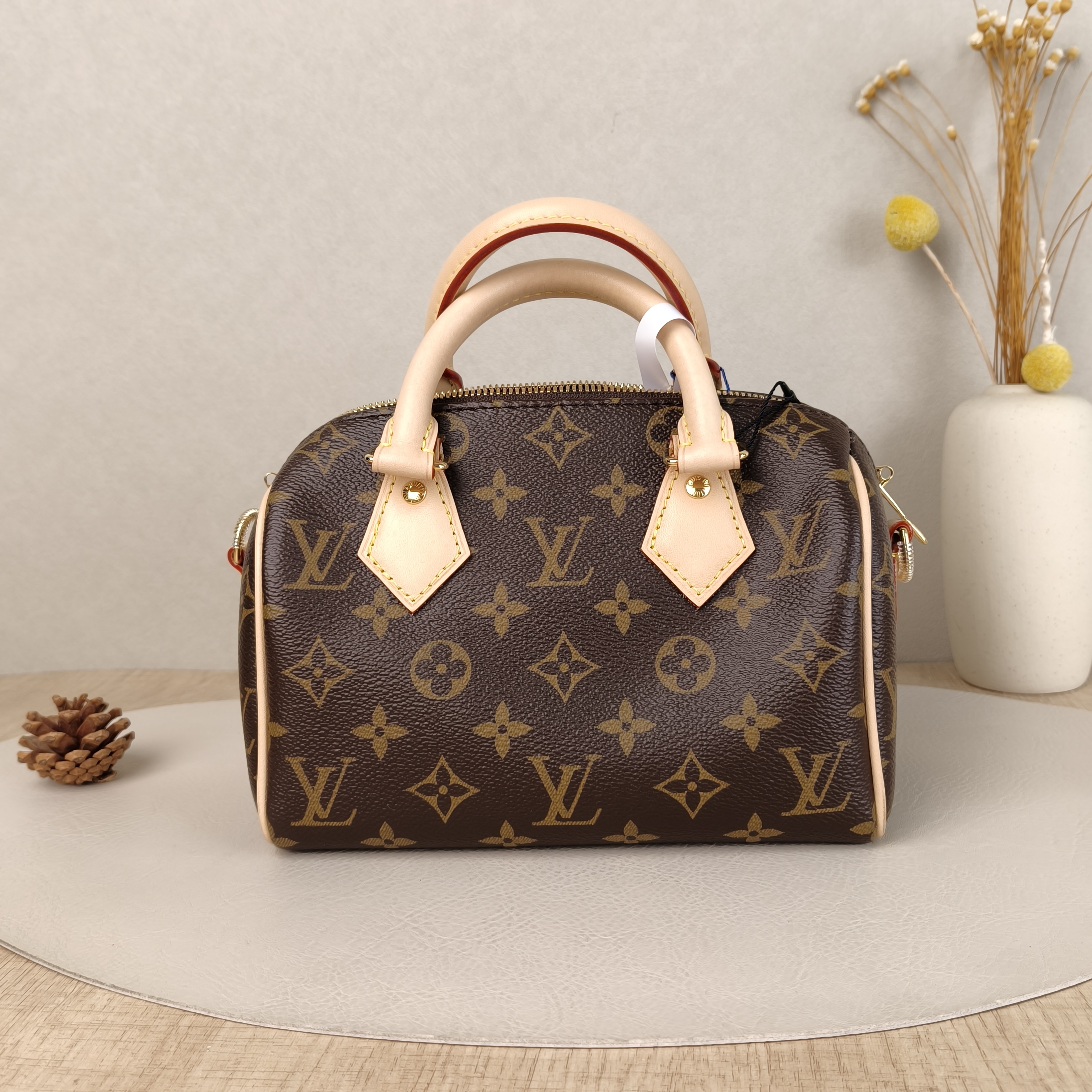 Louis Vuitton Crossbody Bag Speedy20 Shoulder Strap PVC Small20.5 × 12 × 13.5 cm