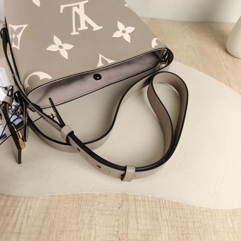 Louis Vuitton Top Handle Bag ALL IN BB · White Empreinte Embossed Calfskin BB 16 × 12 × 18 cm — detail view 7 of 11