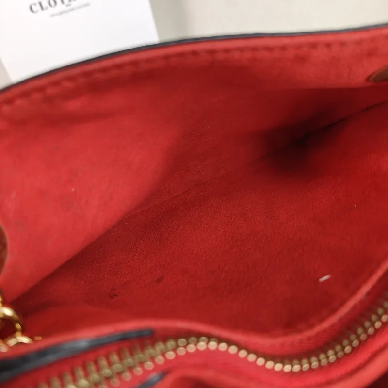 Louis Vuitton Crossbody Bag Surène BB Chain Bag Red Monogram PVC · Calfskin BB 24 × 11 × 17 cm — detail view 11 of 11