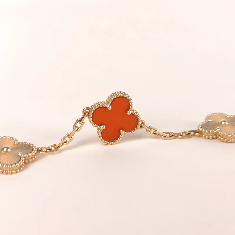 Van Cleef & Arpels Bracelet Alhambra Alhambra Collection Five-Motif Bracelet 18KR ose Gold Vintage Small 15.5cm 3.5cm — cover view 9 of 10