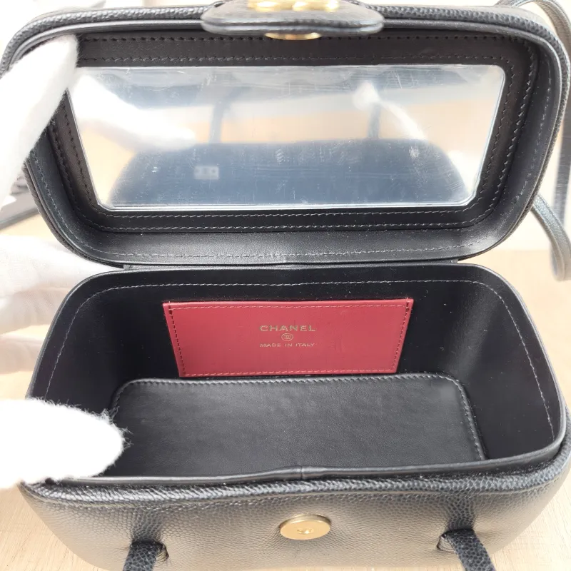 Chanel Shoulder Bag 26s preppy Shoulder Bag Black Grained Calfskin One Size 17 × 8 × 9.5 cm — detail view 10 of 10