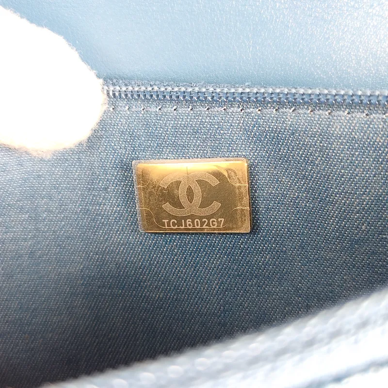 Chanel Crossbody Bag CF WOCWOC Bag Blue Mini 19.2 × 3.5 × 12.3 cm — detail view 12 of 13