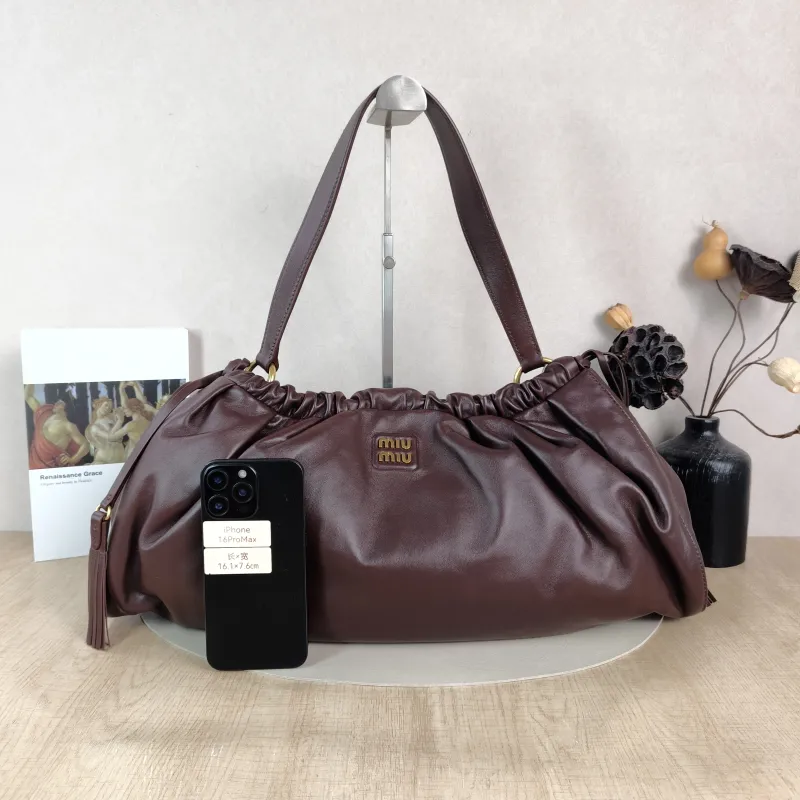 Miumiu Shoulder Bag Joie Shoulder Bag Lambskin Large 52 × 8 × 23 cm — cover view 5 of 6