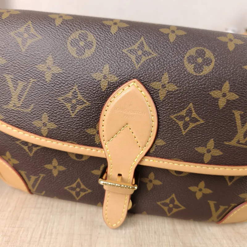 Louis Vuitton Crossbody Bag Diane Baguette Bag Shoulder Strap PVC Small 24 × 9 × 15 cm — detail view 11 of 14