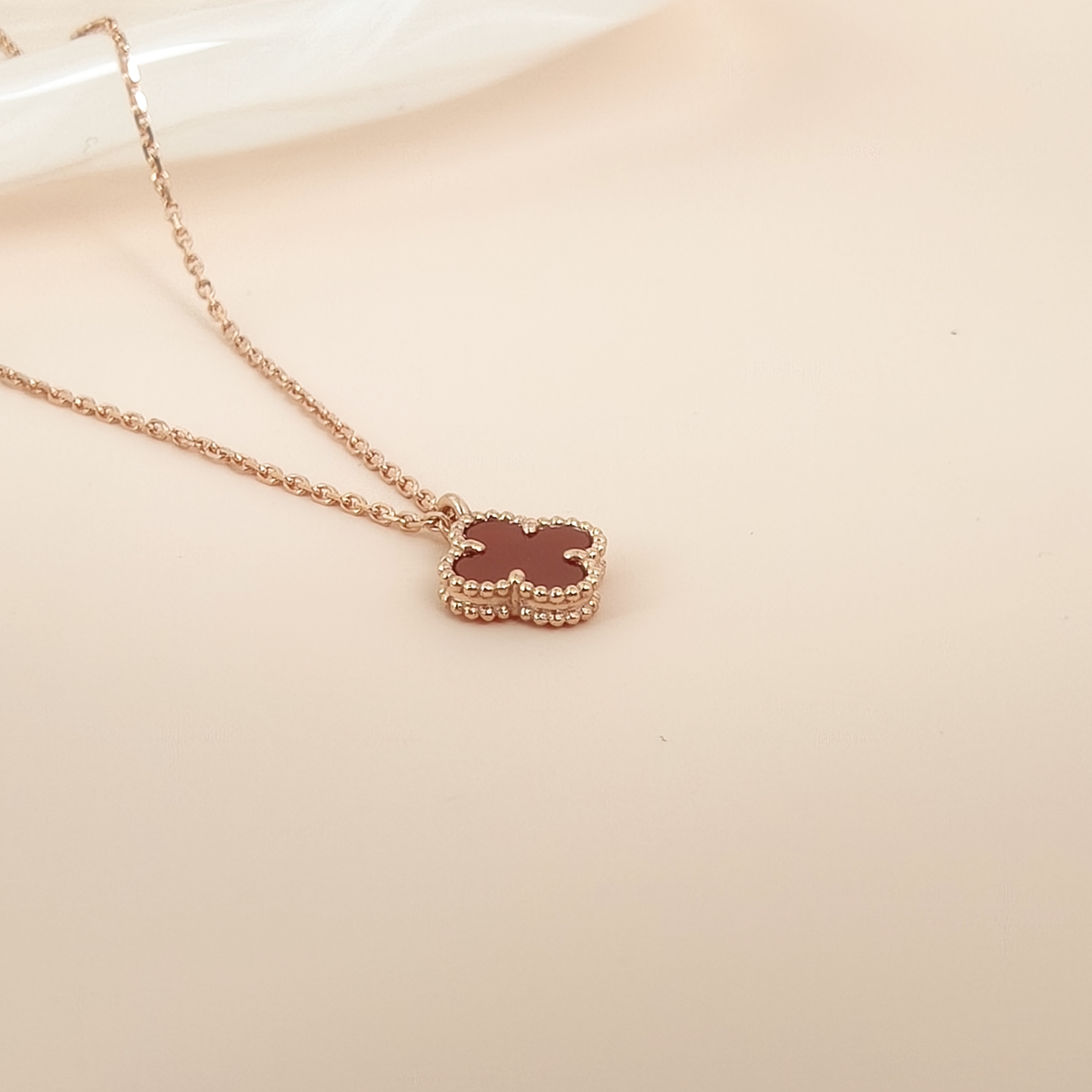 Van Cleef & Arpels Necklace Alhambra 18KR ose Gold Sweet Mini40cm — cover view 4 of 9