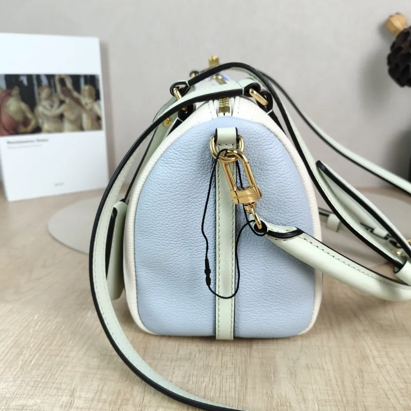 Louis Vuitton Shoulder Bag EXPRESS Shoulder Bag White · Blue Green Calfskin Small 26 × 13.5 × 17 cm — detail view 7 of 11