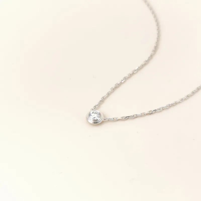 CARTIER Necklace d'Amour Necklace White Gold 18KW hite Gold Diamond Large 40cm — cover view 5 of 10