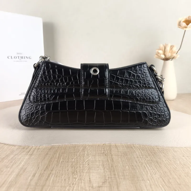 BALENCIAGA Shoulder Bag Lindsay Black Calfskin Small 29 × 5 × 13 cm — cover view 3 of 5