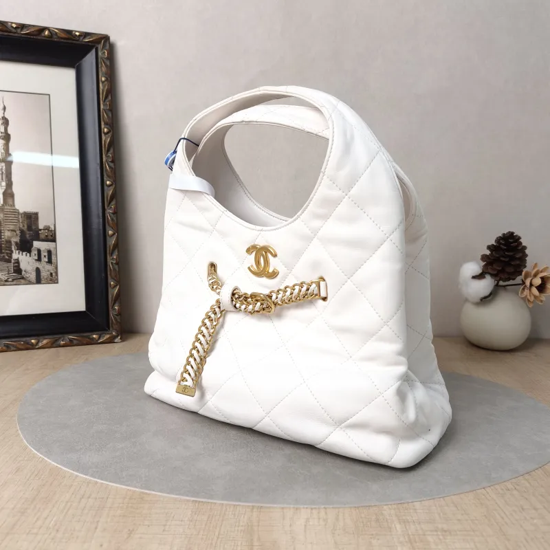 Chanel Top Handle Bag25p hobo White Calfskin24 × 10 × 14 cm — cover view 6 of 6