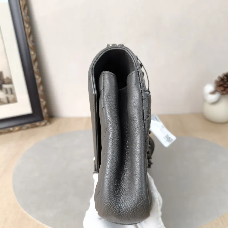 SAINT LAURENT Shoulder Bag COLLEGE Grey Calfskin24 × 6.5 × 17 cm — detail view 10 of 16