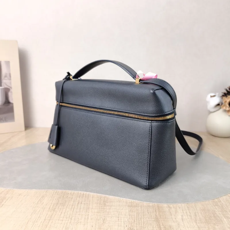 Loro Piana Crossbody Bag Extra Bag L27 Grey Calfskin One Size 27 × 10 × 16 cm — cover view 6 of 6