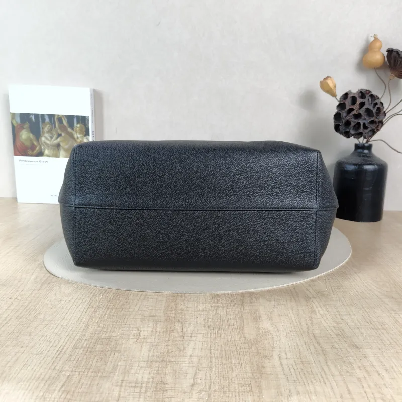 CELINE Shoulder Bag Cabas Anais Tote Bag Black Calfskin Small28 × 12 × 24 cm — cover view 5 of 6