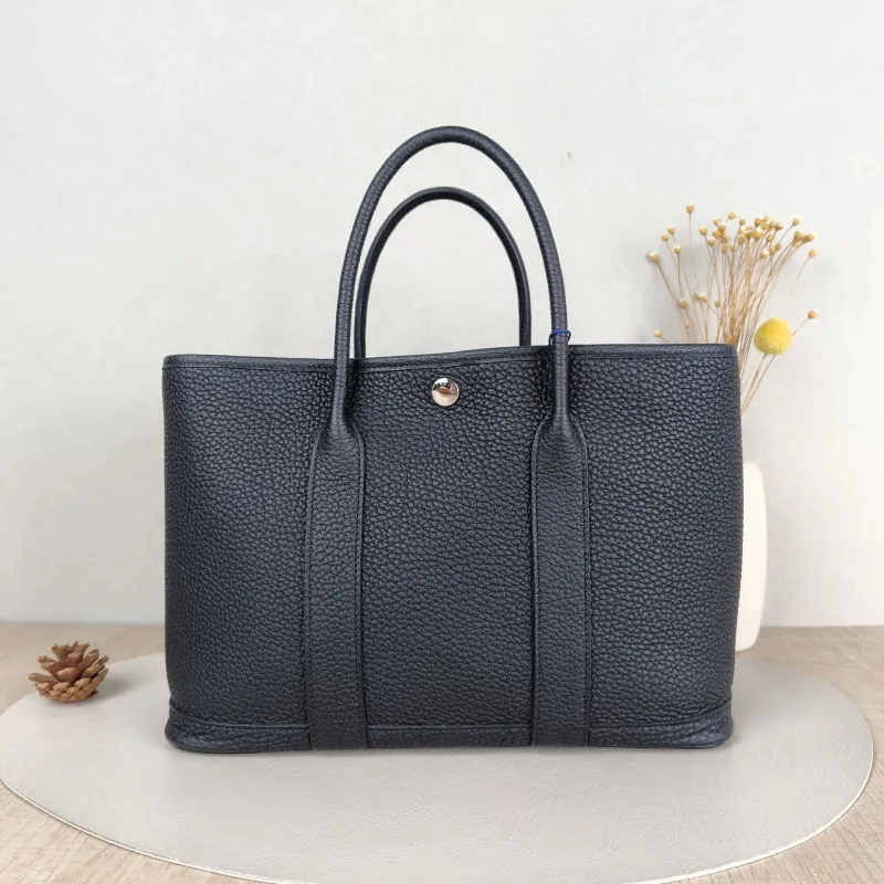 Hermès Top Handle Bag Garden Party 30 30Black Negonda Calfskin Medium30 × 13 × 21 cm — cover view 5 of 5