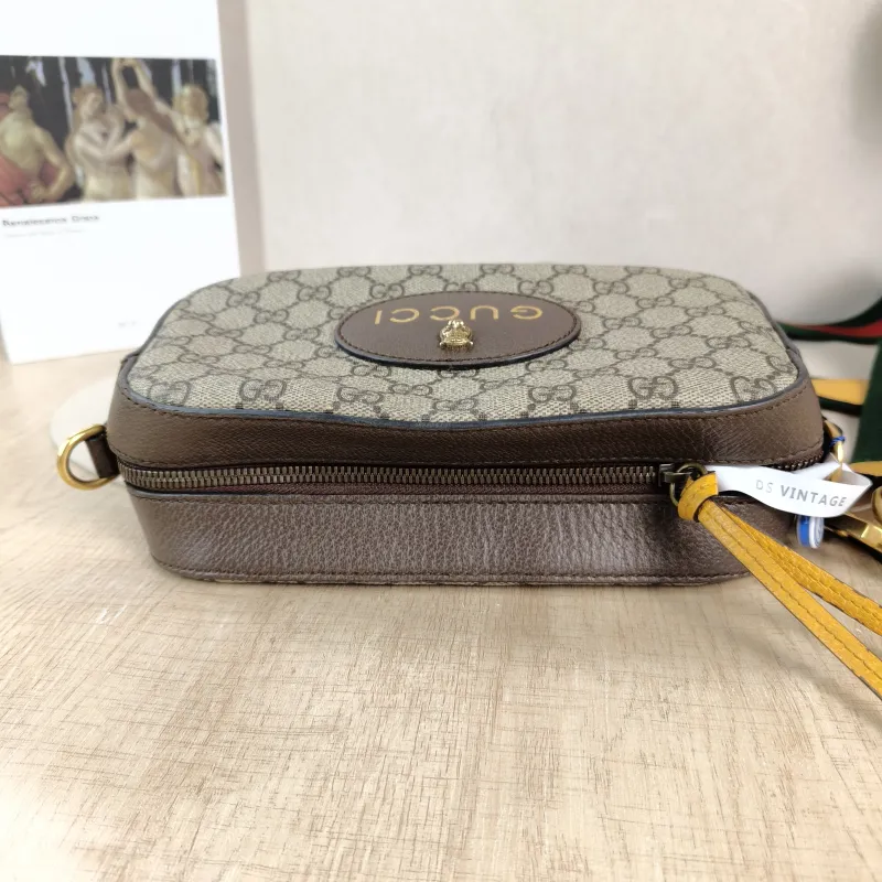GUCCI Crossbody Bag Neo Vintage Camera Bag Monogram PVC Medium 24 × 7 × 14.5 cm — detail view 5 of 10