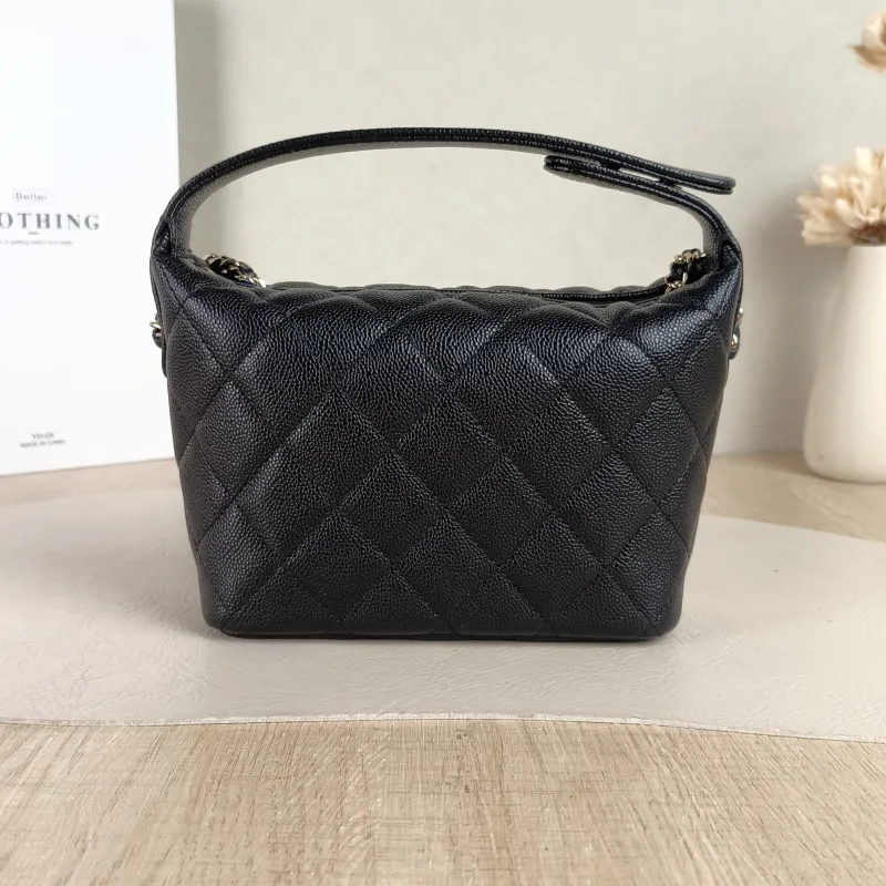Chanel Crossbody Bag Crossbody Bag Black Grained Calfskin One Size16 × 6 × 13 cm — cover view 4 of 5