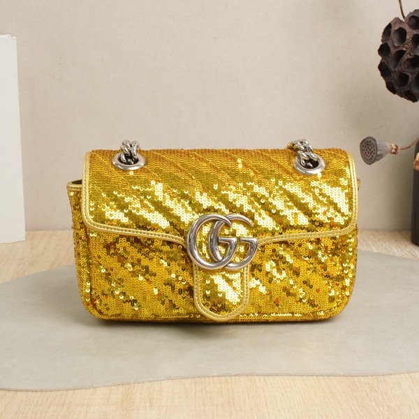 GUCCI GG Marmont Small22Yellow · Dust Bag · 22 × 6 × 13 cm