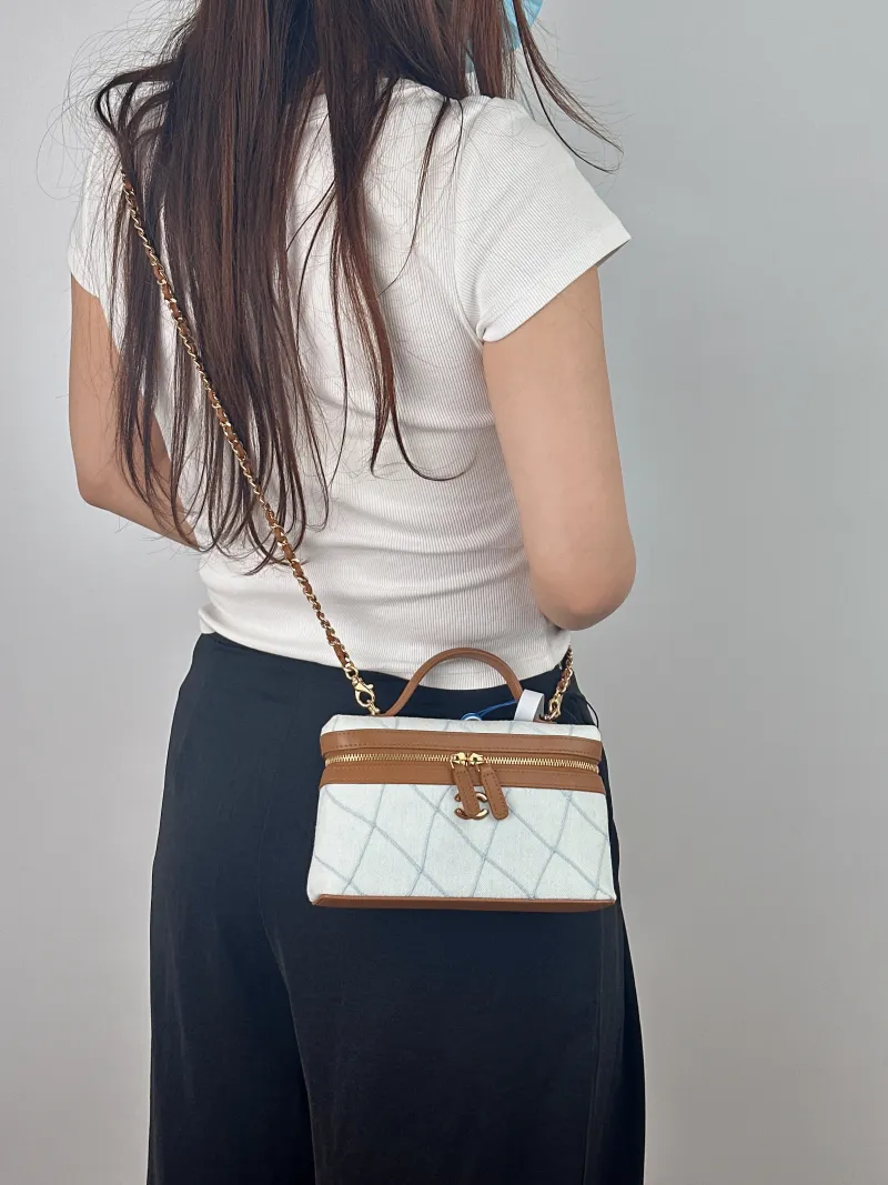 Chanel Crossbody Bag coco-beach Collection lp Blue One Size 19.5 × 5 × 17 cm — on-model view 2 of 2