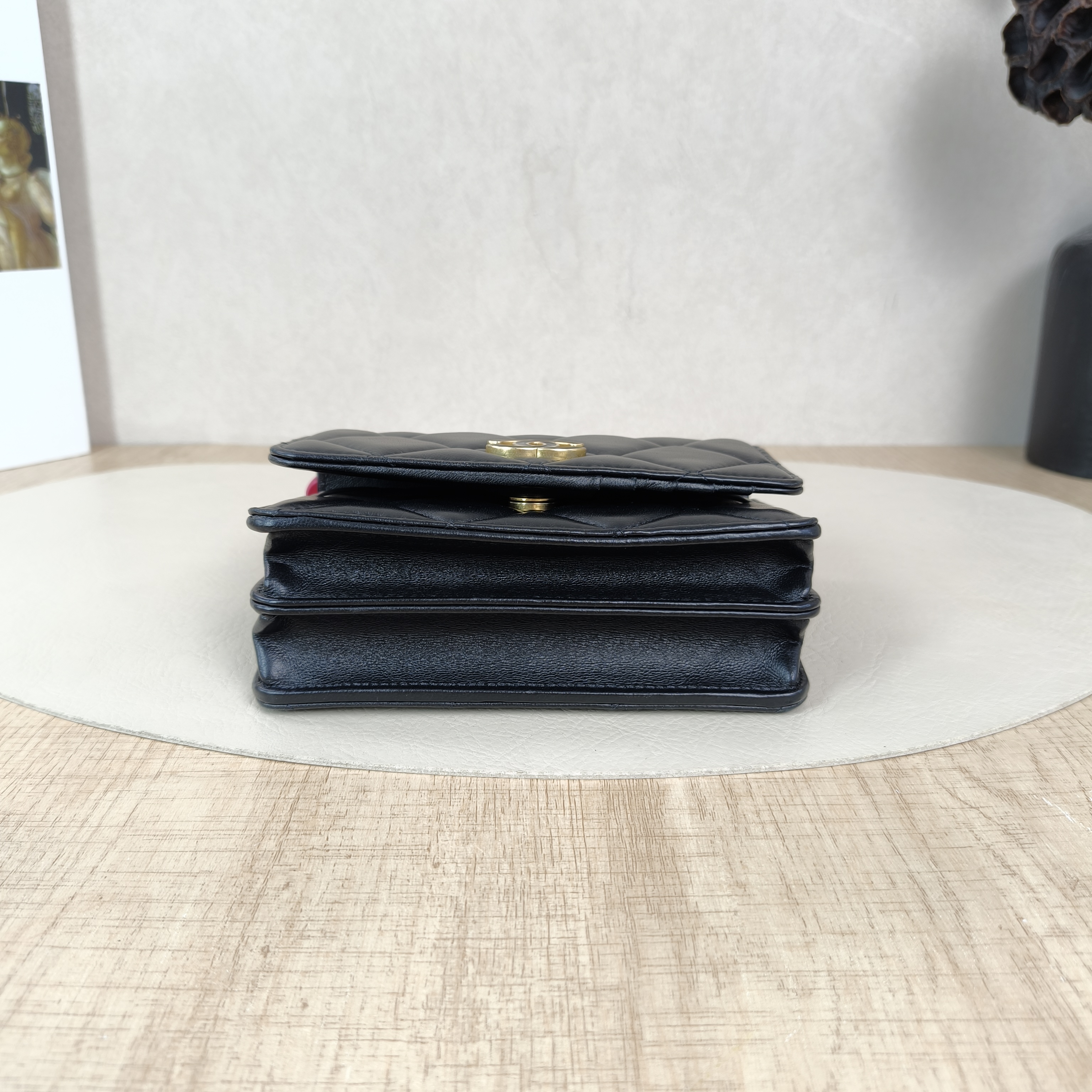 Chanel Crossbody Bagcf Collection CC rossbody Bag Black Lambskinmini15 × 5 × 10 cm — cover view 5 of 6