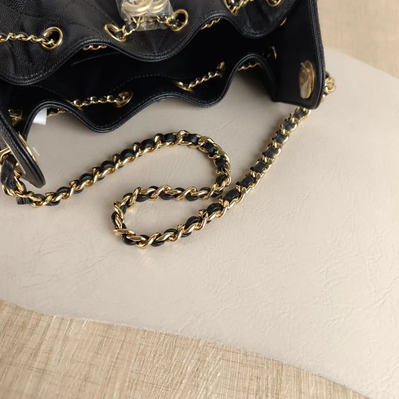 Chanel Shoulder Bag 25Bag Black Grained Calfskin Mini 20 × 12.5 × 22 cm — detail view 9 of 12