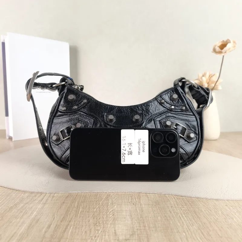 BALENCIAGA Crossbody Bag LE CAGOLE Black Lambskin XS 26 × 7 × 16 cm — cover view 5 of 5