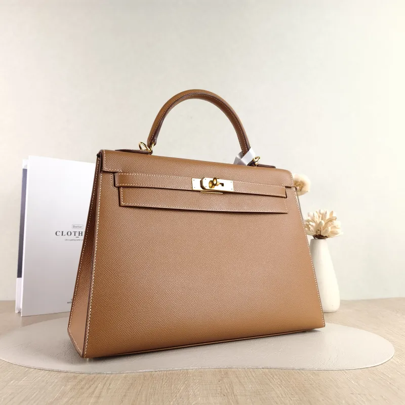 Hermès Shoulder Bag Kelly 32 Gold-Tone Hardware Epsom Calfskin Large 32 × 11 × 23 cm Y — cover view 2 of 6