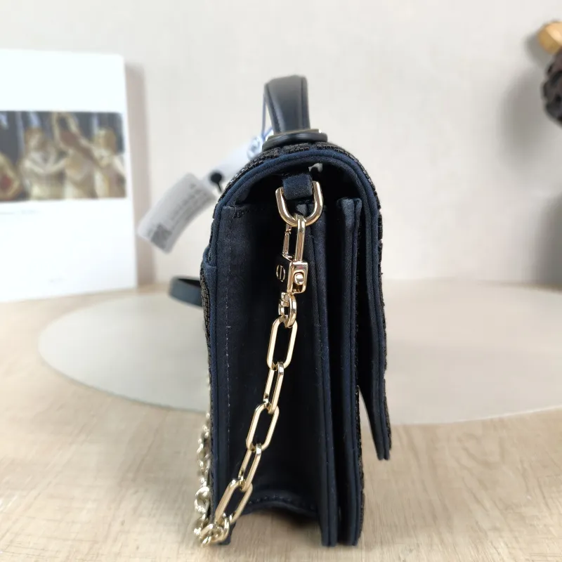 DIOR Shoulder Bag My Chain Bag Black 24 × 6.5 × 15 cm — detail view 1 of 13