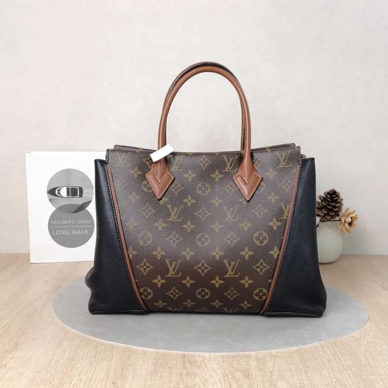 Louis Vuitton Top Handle Bag W Tote Black · Monogram PVC · Calfskin One Size35 × 11 × 25 cm — cover view 3 of 5
