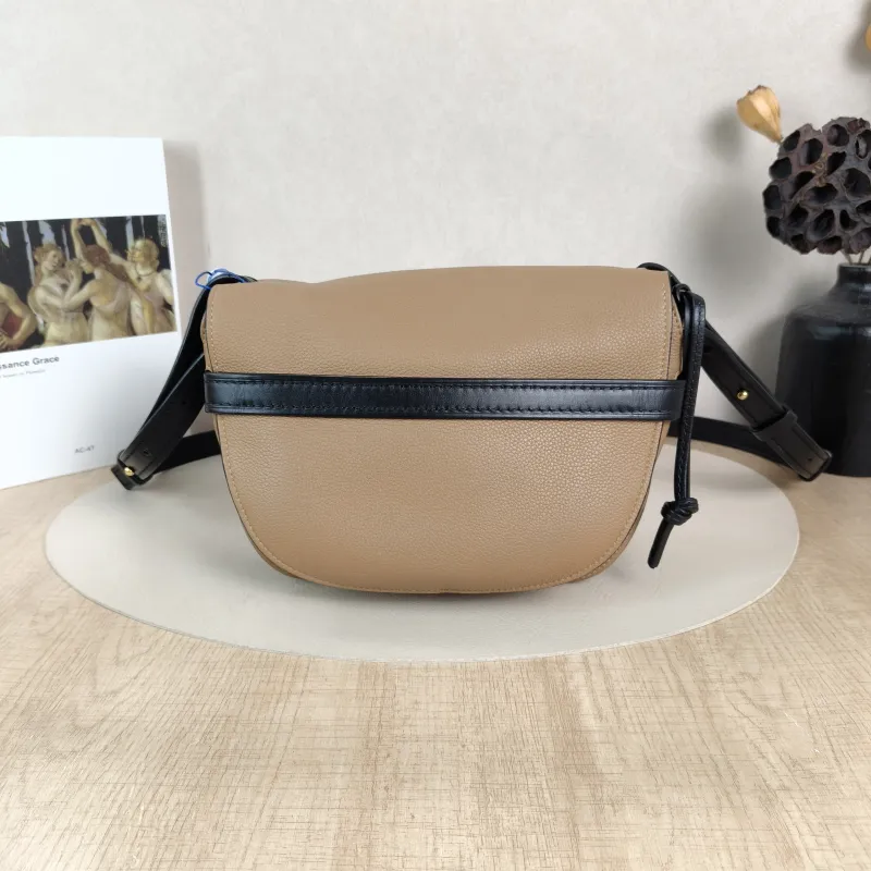 LOEWE Crossbody Bag Gate Brown Black Calfskin Medium25 × 11.5 × 19 cm — cover view 4 of 5