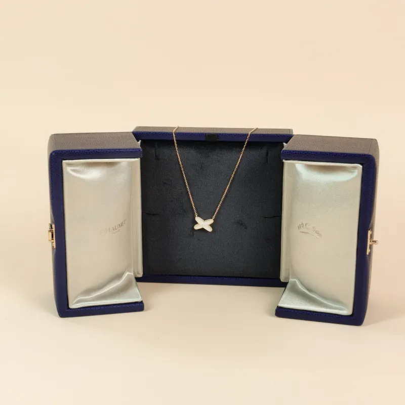 CHAUMET Necklace Jeux de Liens · Collection · Necklace White Mother-of-Pearl Diamond18KR ose Gold One Size 39mm — cover view 11 of 11