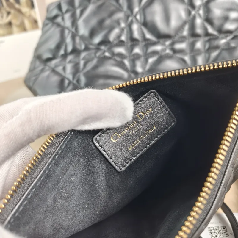 DIOR Top Handle Bag TOUJOURS Black Calfskin Medium28.5 × 17 × 21.5 cm — detail view 9 of 13