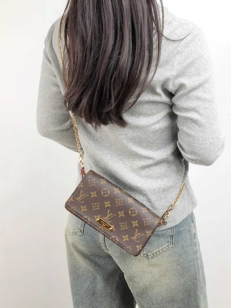 Louis Vuitton Crossbody Bag LILY Chain Bagwoc Monogram PVC One Size 21 × 3.5 × 10.5 cm — on-model view 2 of 2