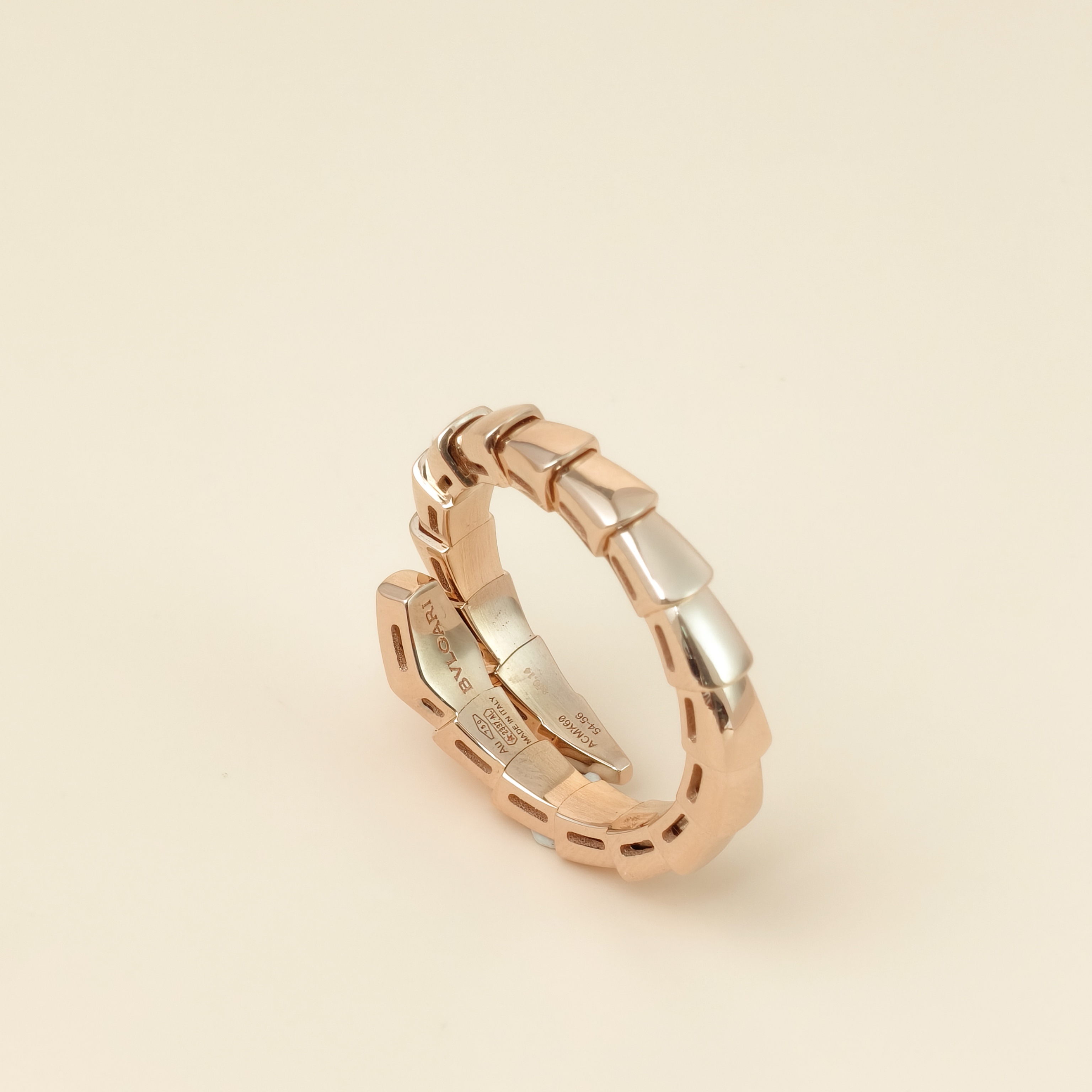 Bvlgari Ring Serpenti Viper Collection Ring Rose Gold Diamond18KR ose Gold One Size54-56 — cover view 3 of 12