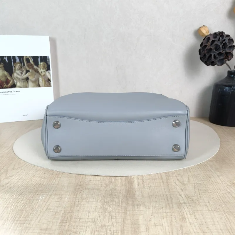 BALENCIAGA Crossbody Bag RODEO Grey Calfskin Small 27 × 10 × 20 cm — cover view 3 of 6