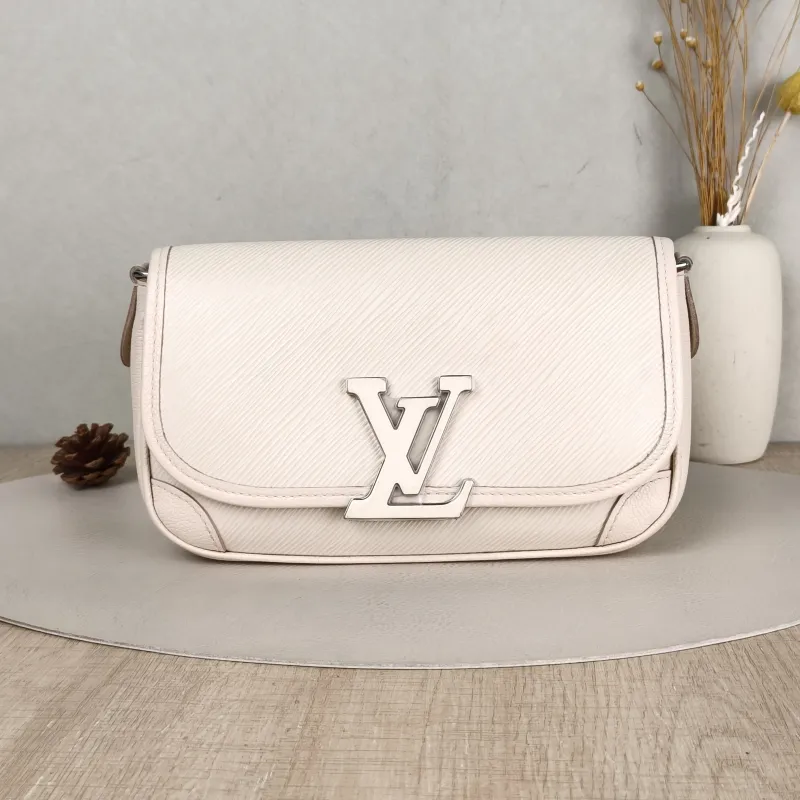 Louis Vuitton Shoulder Bag BUCI Beige Epi Embossed Calfskin 24.5 × 9 × 15.5 cm