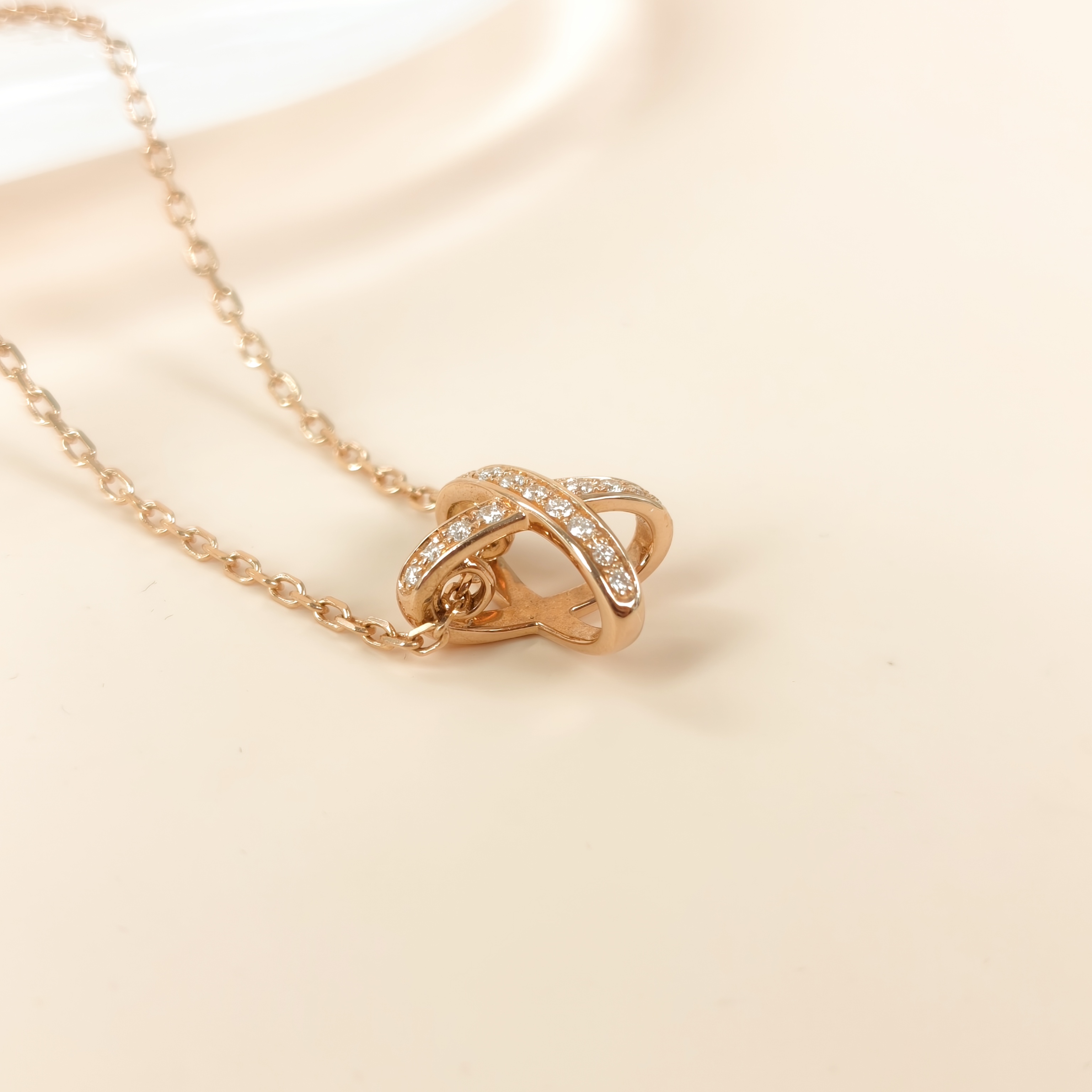 CHAUMET Necklace Jeux de Liens · Collection · Necklace Rose Gold Diamond18KR ose Gold One Size42cm — cover view 4 of 8