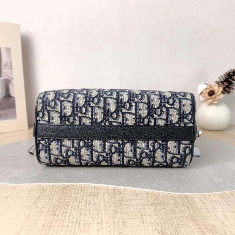 DIOR Crossbody Bag Lingot 22 Shoulder Bag Blue Canvas One Size 22 × 10.5 × 12.5 cm — cover view 4 of 5