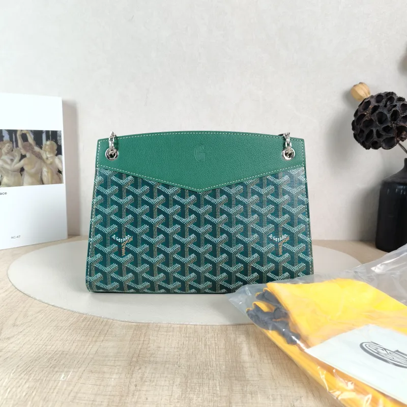 GOYARD Shoulder Bag Rouette Shoulder Bag Green ine Canvas Small 25.5 × 9 × 18 cm — cover view 4 of 6