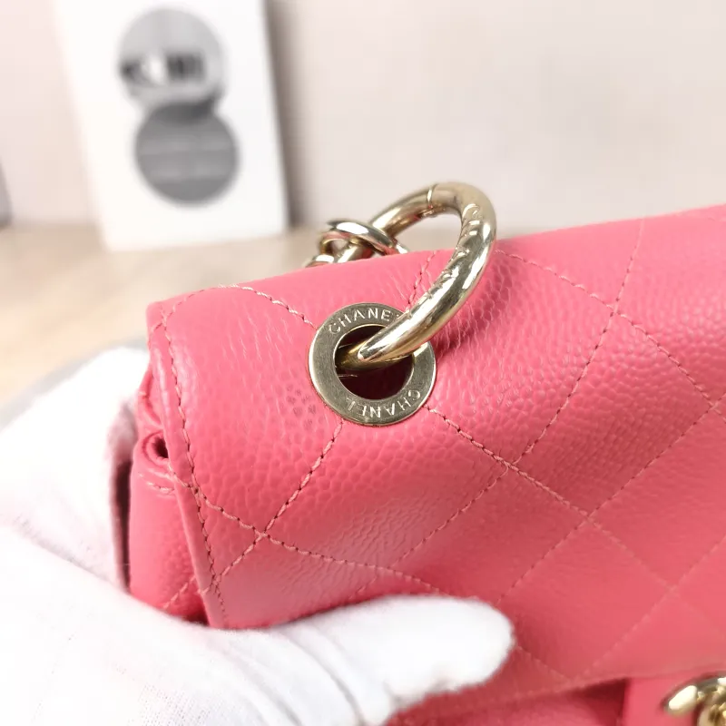Chanel Crossbody Bag CF Crossbody Bag Red Grained Calfskin One Size 21 × 8 × 13 cm 29 — detail view 5 of 13