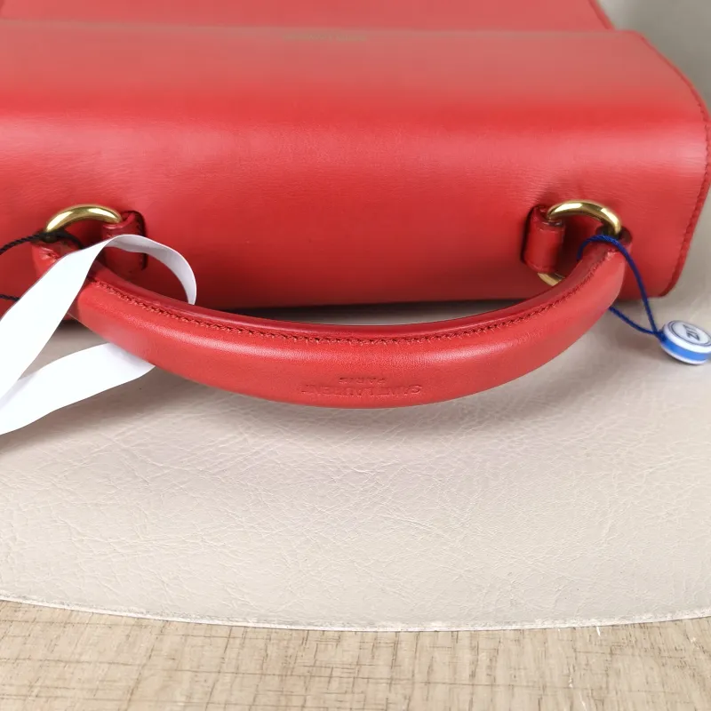 SAINT LAURENT Shoulder Bag Shoulder Bag Red Calfskin One Size21 × 10 × 17 cm — detail view 11 of 12