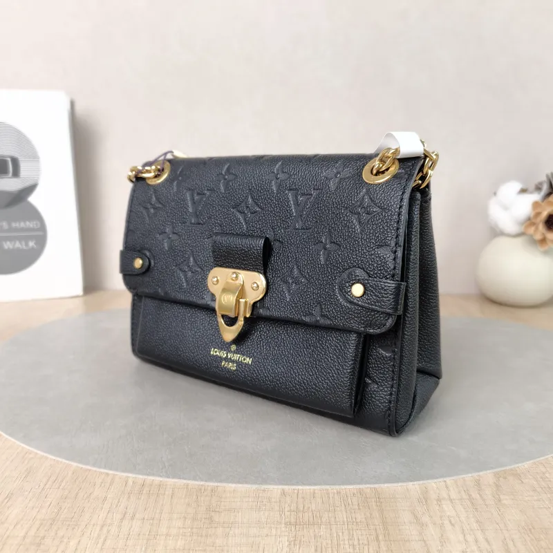 Louis Vuitton Shoulder Bag VAVIN Black Empreinte Embossed Calfskin BB20.5 × 8 × 15.5 cm — cover view 4 of 5