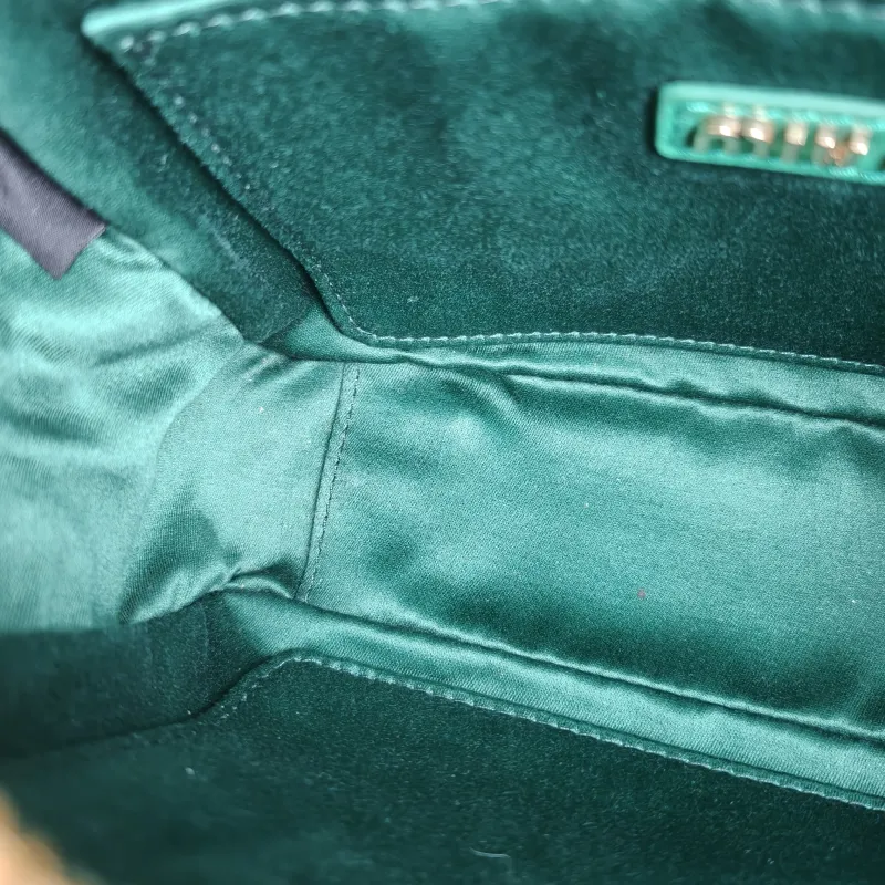 Miumiu Top Handle Bag Arcadie MatelasséCollection Edition Green Lambskin Small 19 × 6 × 13 cm — detail view 1 of 11
