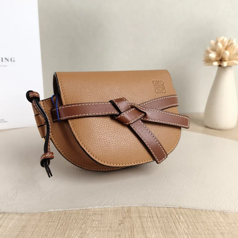 LOEWE Crossbody Bag Gate Caramel Calfskin Mini 15 × 8 × 12.5 cm — cover view 2 of 5