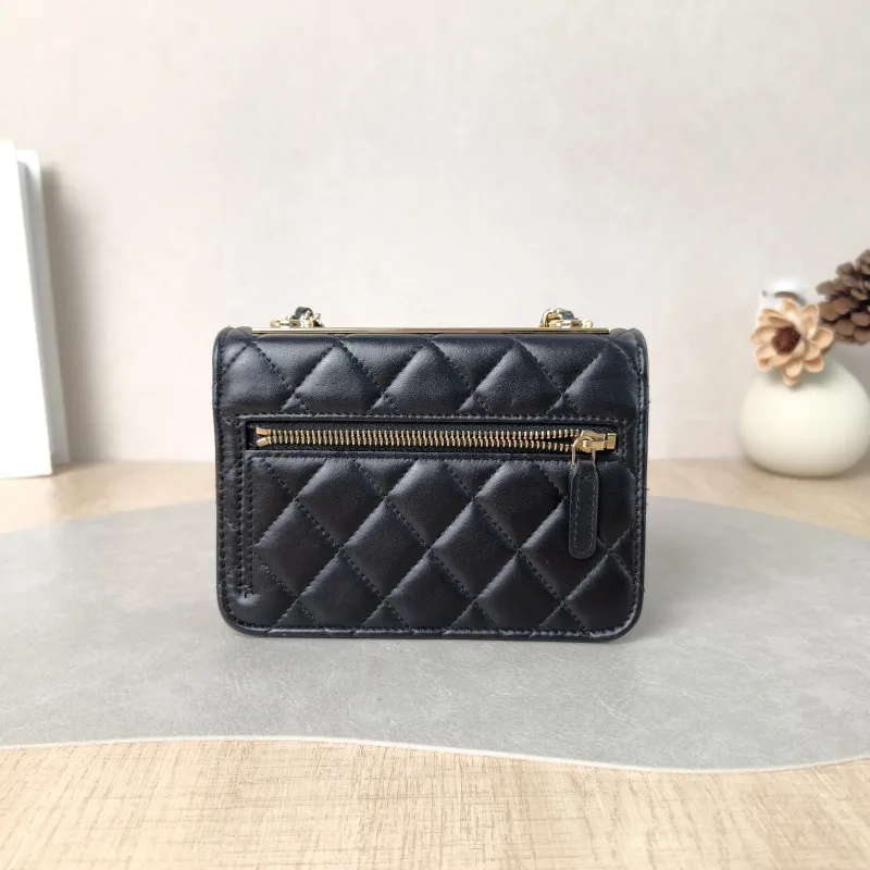 Chanel Crossbody Bag trendy cc woc Black with Gold-Tone Hardware Lambskin One Size 15.5 × 3.5 × 11 cm 30 — cover view 3 of 6